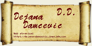 Dejana Damčević vizit kartica